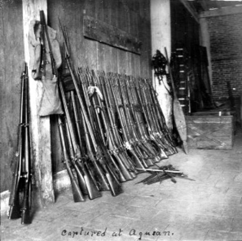 Filipino guerilla weapons captured at Agusan circa 1900-1901