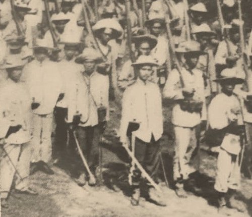 Filipino officers n battalion 1898