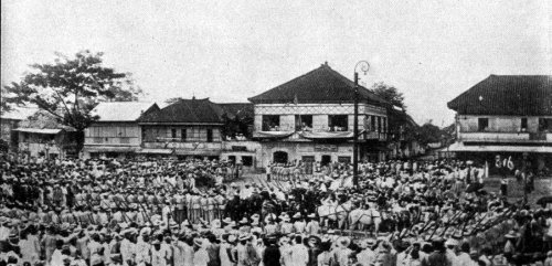 Filipino soldiers at Malolos after Republic Proclamation Jan 23 1899