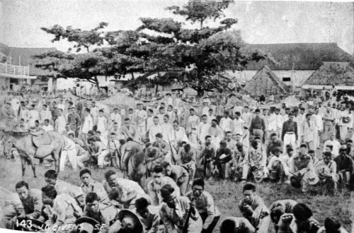 Filipino soldiers of General Juan Cailles surrender at Santa Cruz Laguna June 21 1901