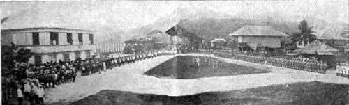 Formal surrender ceremony Col Claro Guevarra at Catbalogan April 27 1902