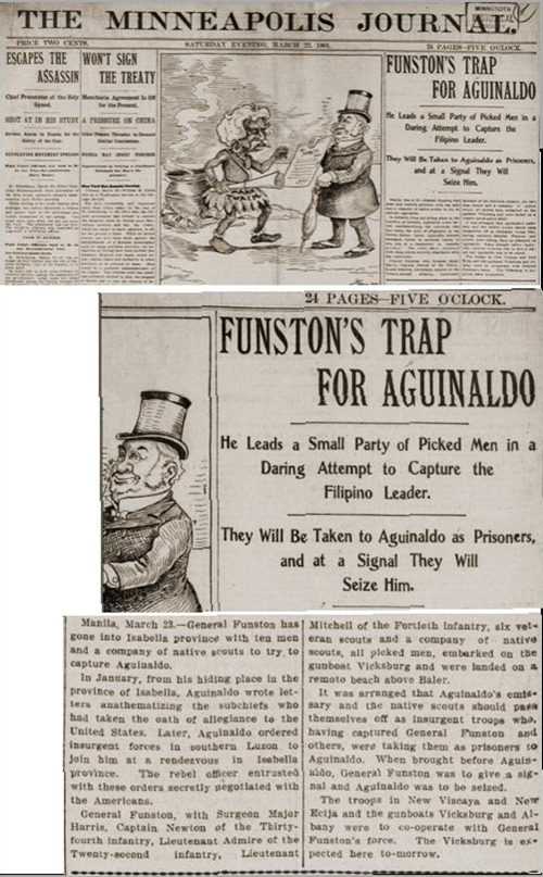 Funston's trap for Aguinaldo, March 23 1901 issue