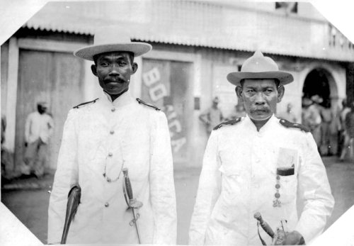 Gen. Claro Guevarra Col. Francisco Rafael at Catbalogan Samar April 26 1902