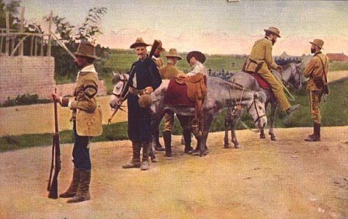 General Loyd Wheaton on horseback color 1899