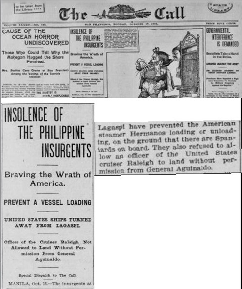 Insolence of Filipinos Oct 17 1898