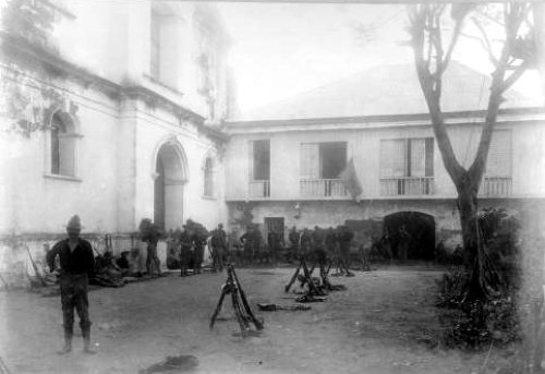 Las Pinas church US troops June 1899