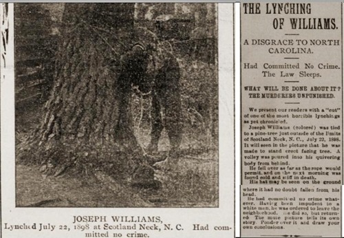 Lynching of Williams, text