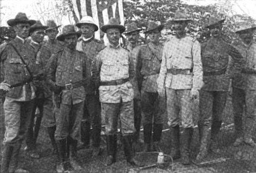 MacArthur and staff near Caloocan Feb 1899