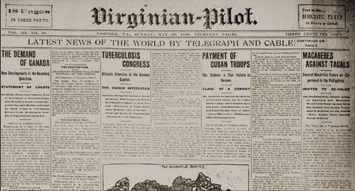 Macabebes vs Tagals, Virginia-Pilot May 28 1899