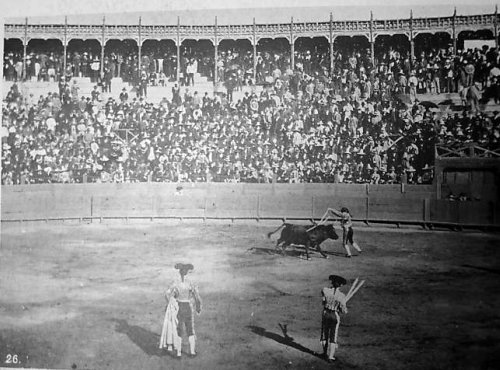 Manila bullfight bull ring in Paco ca 1898