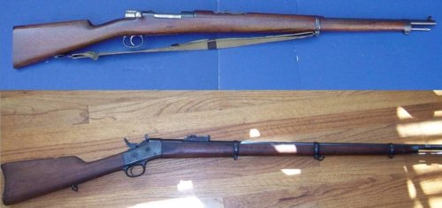 Mauser and Remington rifles used by Filipinos
