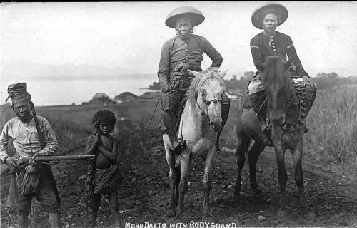 Moro Datu with Bodyguard 1910