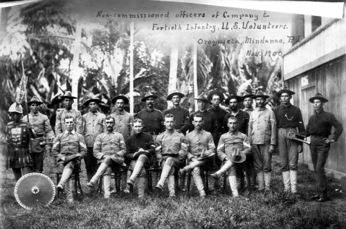 NCOs Company L 40th Inf USV Nov 1900 in Oroquieta, Misamis