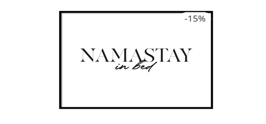 Namastay Typography Poster