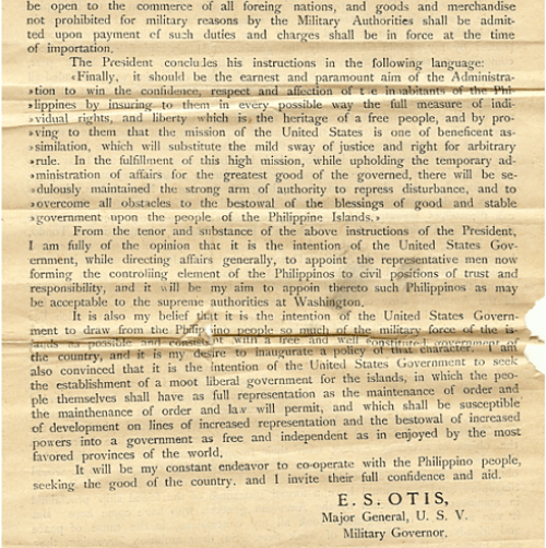 Otis proclaims US protection, Jan 4 1899 2_opt