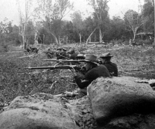 Pasig US troops battling Filipinos March 1899