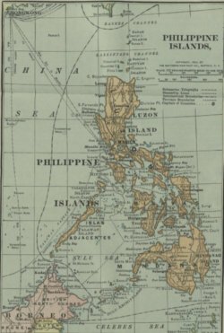 Philippines map 1899