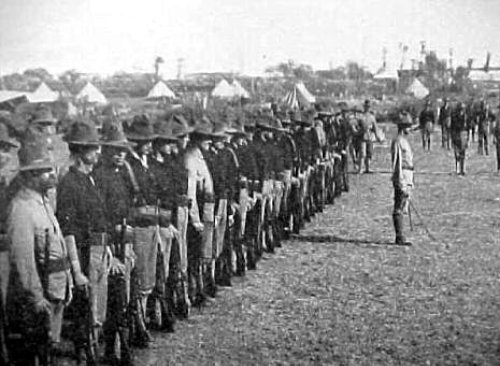 Review of Company I Twelfth US Infantry on Luneta Manila 1899