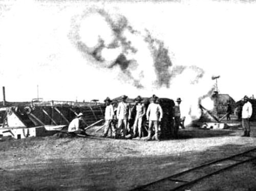 Spanish bombardment of Filipinos at Noveleta bridge Cavite