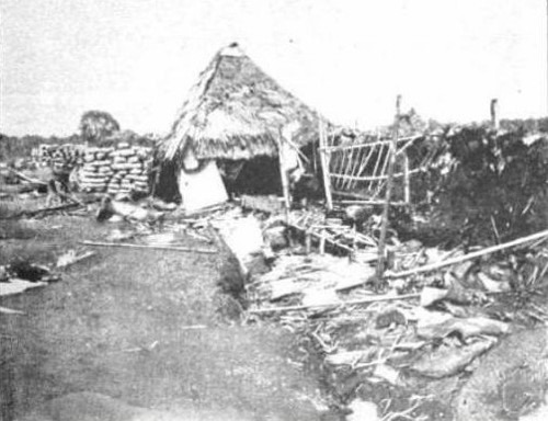 Spanish entrenchments near Manila Aug 1898