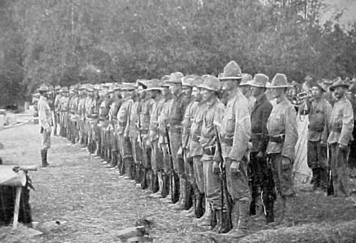 TWENTY SECOND US INFANTRY ON REVIEW AT MALOLOS March April 1899