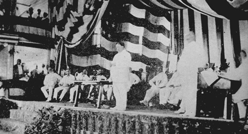 Taft addressing 1st Philippine Assembly Oct 16 1907
