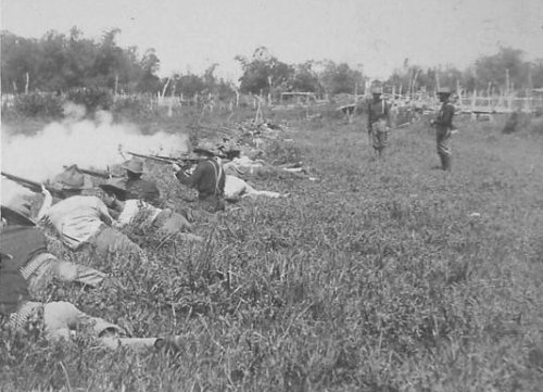 Taguig, 1st WA Volunteers skirmish line March 18-19 1899 underwood