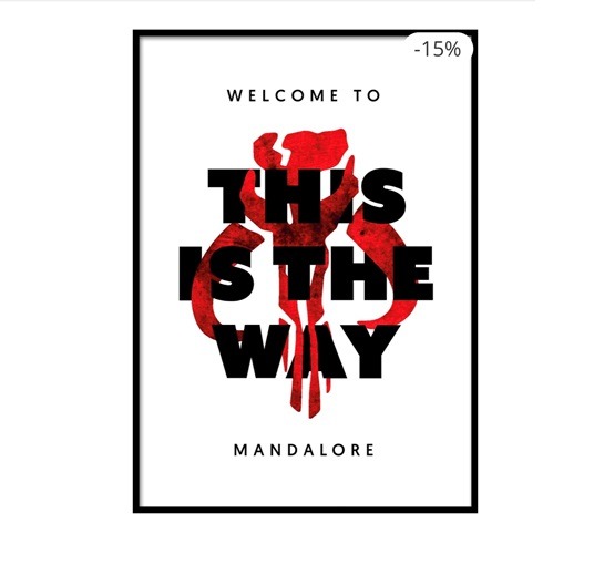 This is the way typography poster