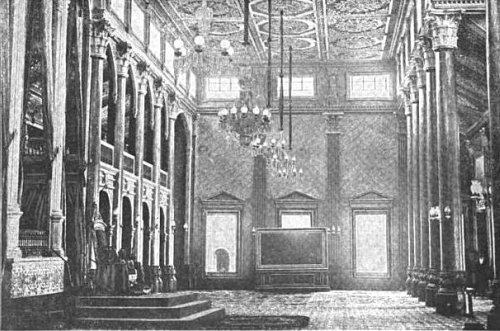 Throne room in palace of archbishop Manila 1899