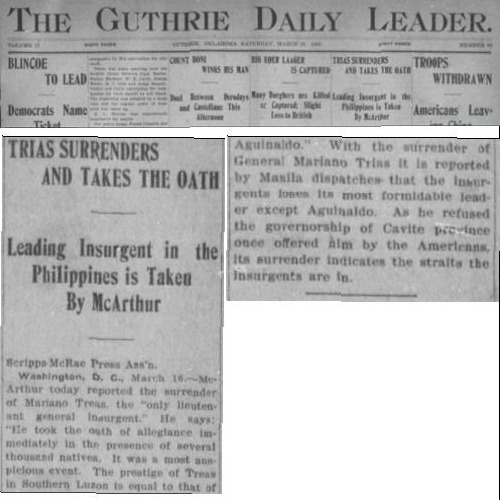 Trias surrenders, GDL March 16 1901