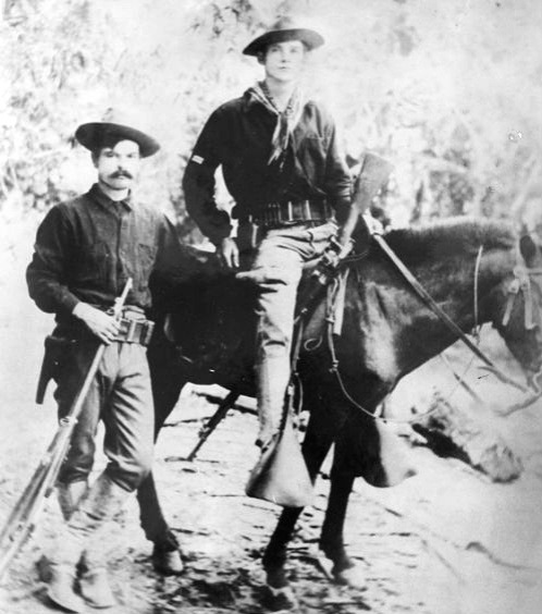 Two US soldiers on Mindanao island, Jan 23 1901
