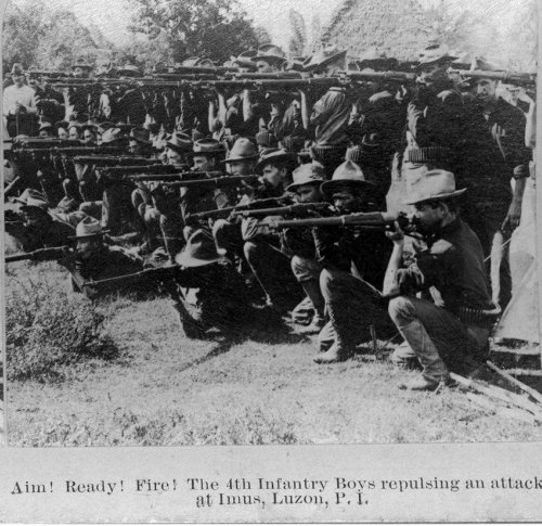 US 4th Infantry at Imus Cavite 1899