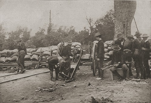 US infantry Battery D 6th Artillery outpost near San Fernando 1899