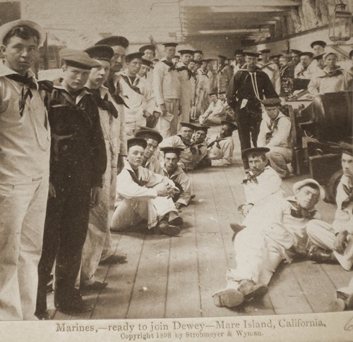 US marines ready to join Dewey Mare Island CA 1898