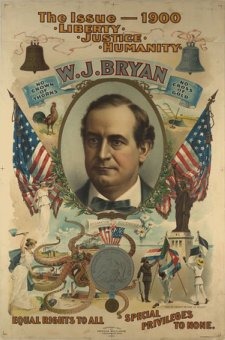 William Jennings Bryan campaign poster 1900