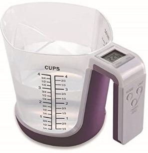 digital food scale and measuring cup