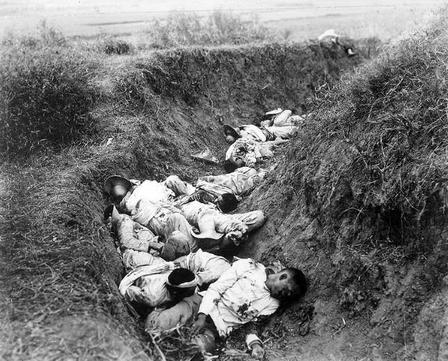 Filipino casualties at the hands of US Forces.