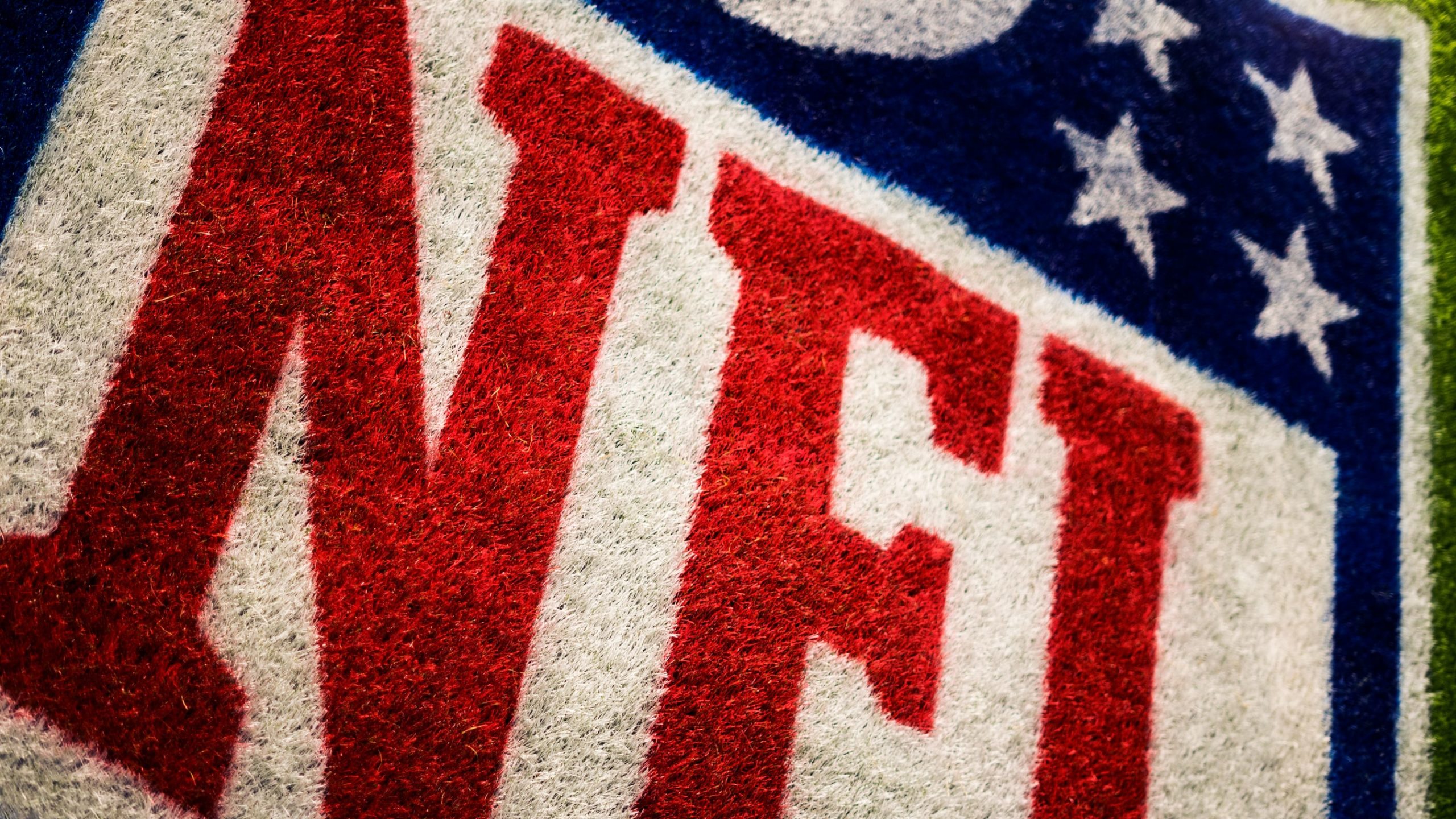 NFL logo grass