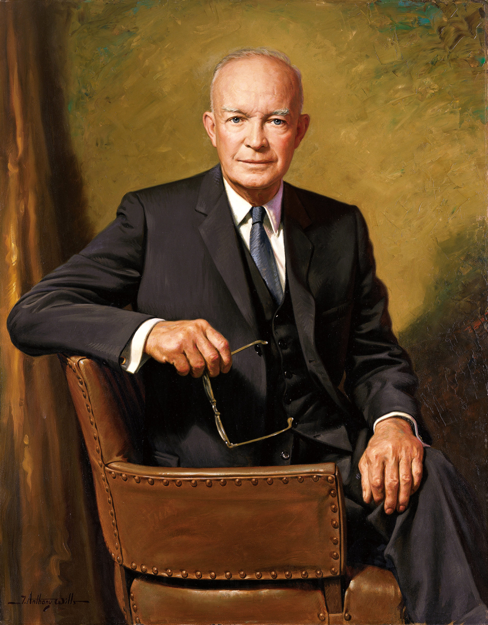 Portrait of Dwight Eisenhower sitting