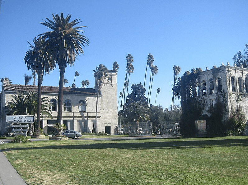 entrance to Hollywood Forever Cemetery