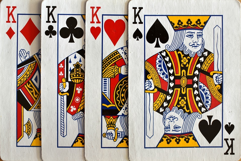 king cards used for playing card games in casinos