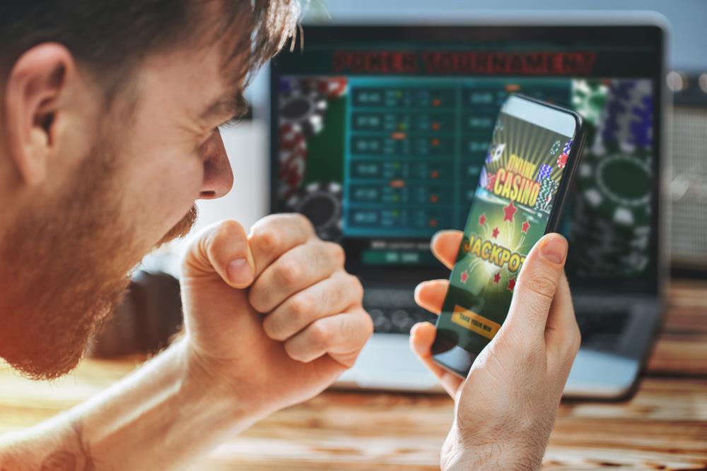 Online betting on a phone