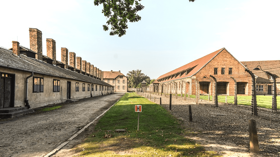 Auschwitz-Birkenau concentration camp grounds