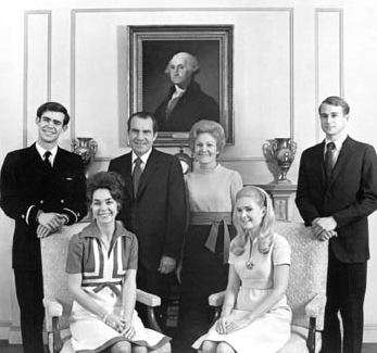 Portrait of the Nixon family