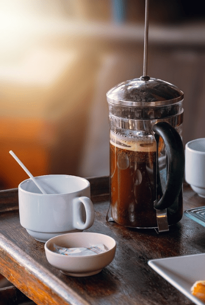 coffee brewed in French press