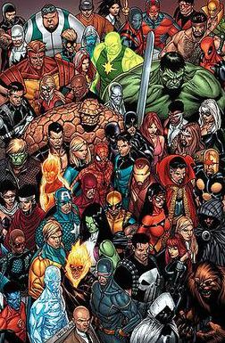 Marvel comics poster.