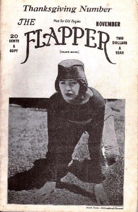 Billie Dove on "Not for Old Fogies". The Flapper (cover). November 1922