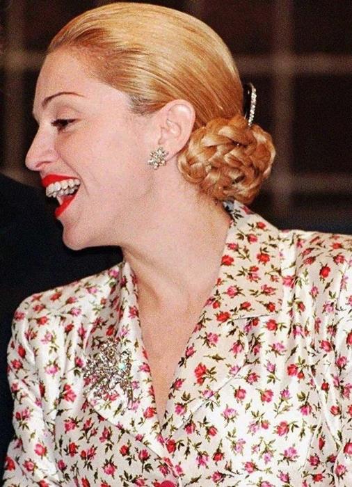 Madonna as Eva Perón for Evita in 1996