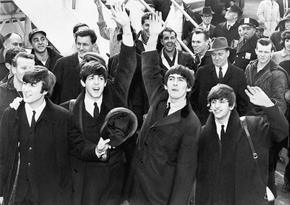 The Beatles arriving at John F. Kennedy International Airport, February 7, 1964