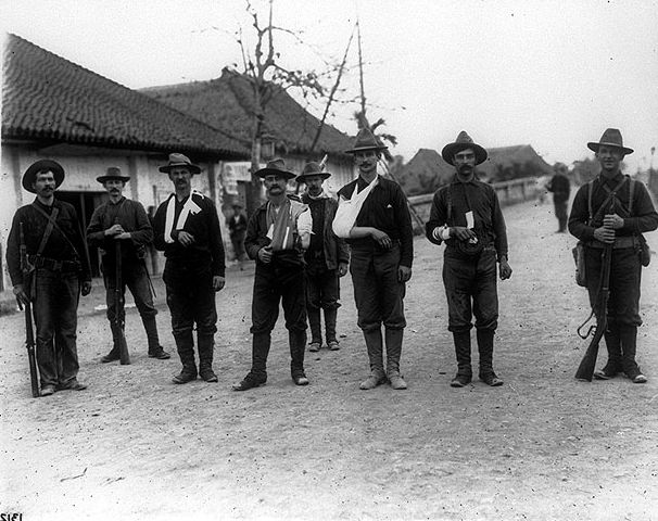 wounded American soldiers at Santa Mesa in 1899